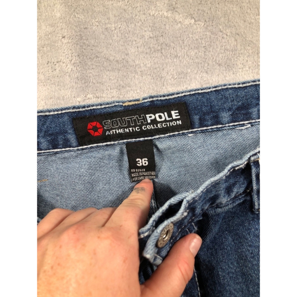 Southpole Blue Jeans Tag Size 36 Loose/Wide Leg EUC 2000's Vintage - Picture 3 of 5